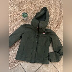 Hollister Dark Green Puffer Jacket